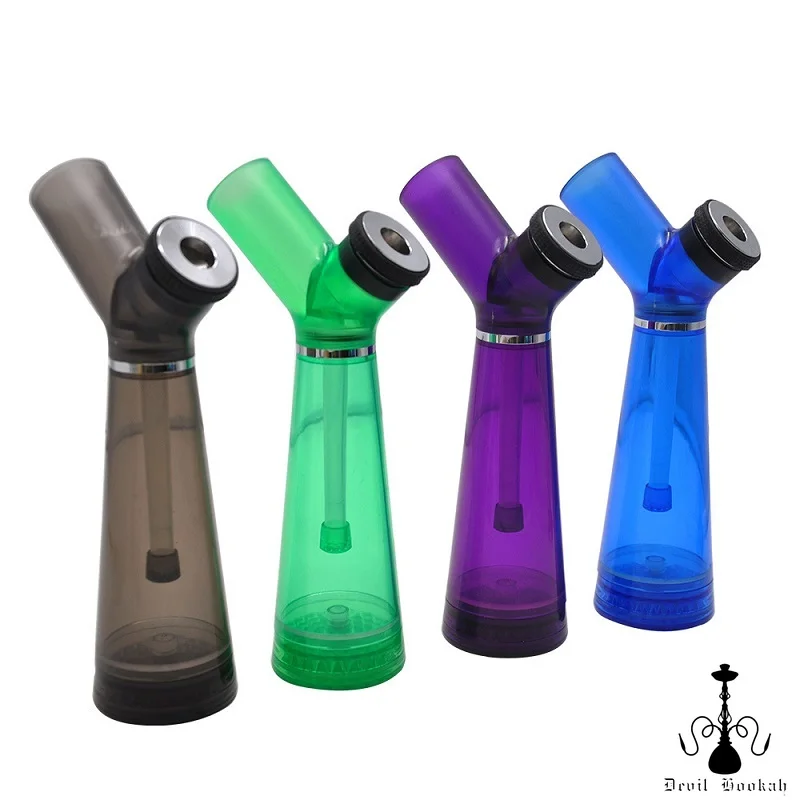 

Новый портативный акриловый креативный стакан DEVIL HOOKAH, измельчитель для табака и трав с соломинкой, декоративное украшение