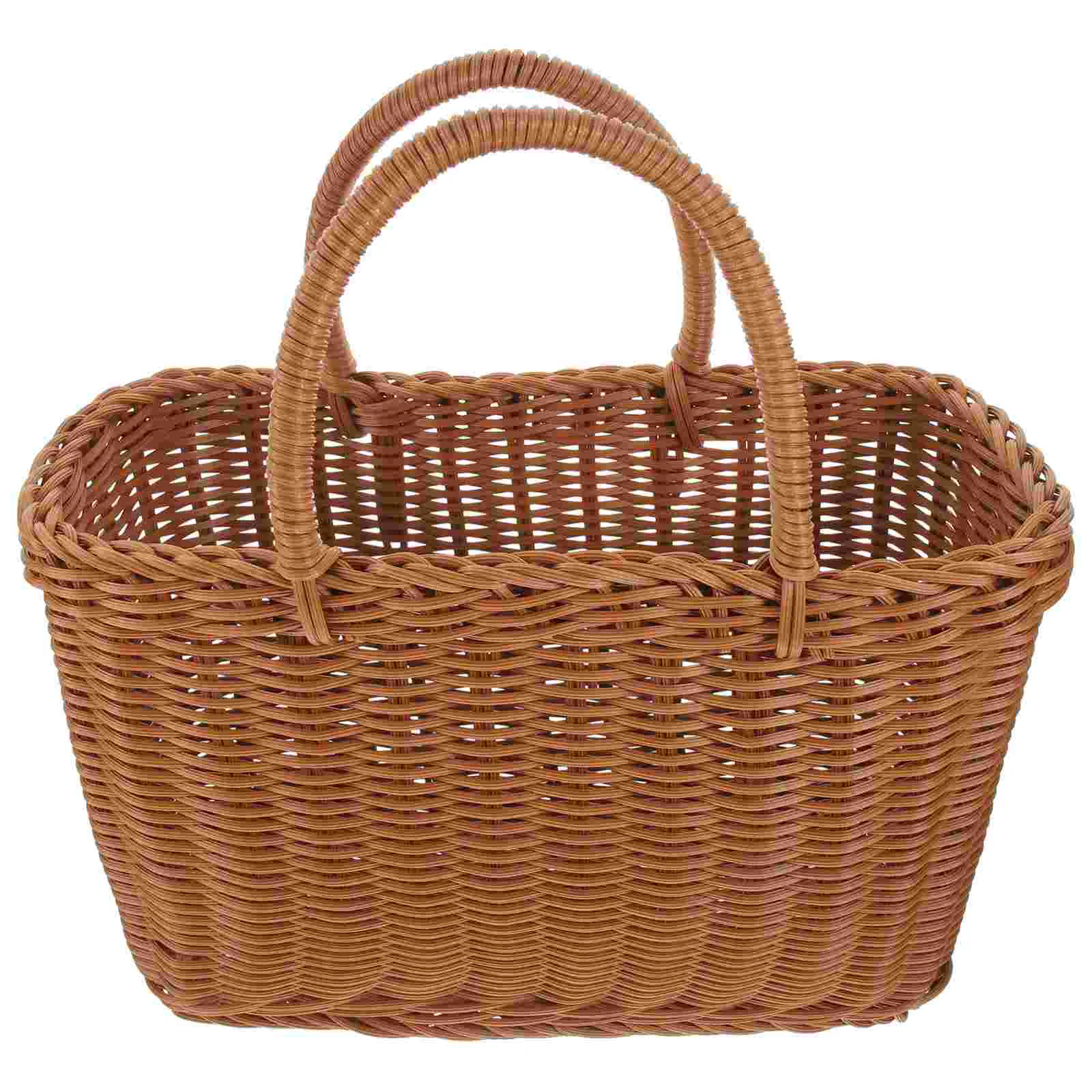 

Tote Bag Picnic Basket Child Hamper Handmade Moroccan Plastic Party Bread Woven