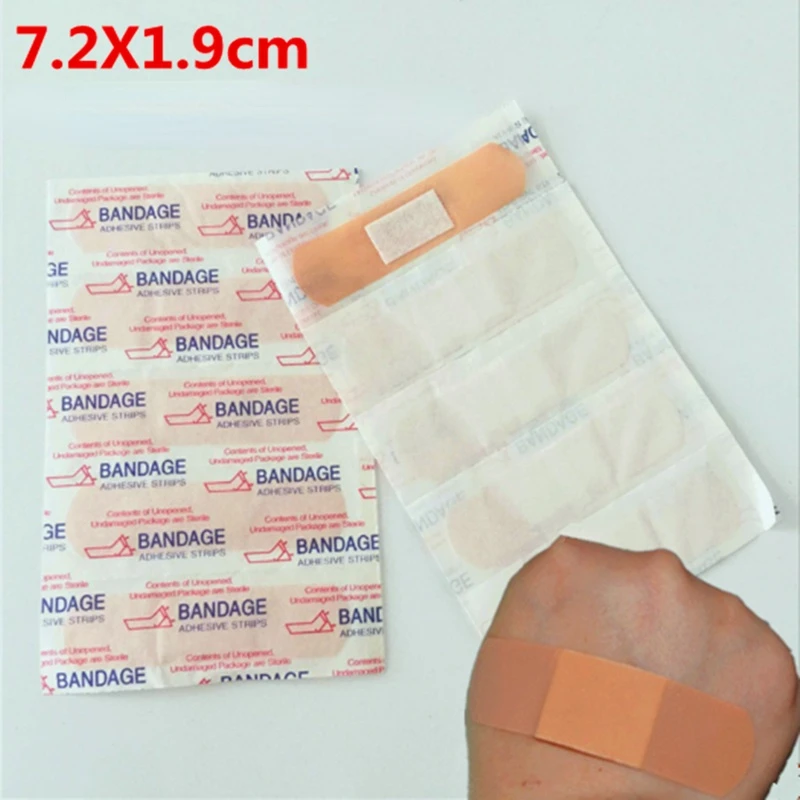 

100Pcs/Pack Waterproof Bandages First Aid Medical Anti-Bacteria Wound Plaster Bandage For Children Camping Equipment