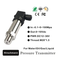 diffused silicon vacuum absolute 0 10v water oil pressure transmitter sensor gas pipe pneumatic pressure transmitter
