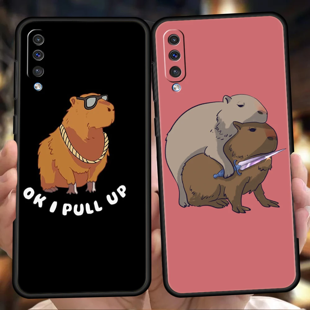 

Cute Cartoon Capybara Phone Case for Samsung Galaxy A12 A22 A10 A20 A30 A40 A42 A50 A52 M12 M22 M31 M32 Shockproof Soft Shell