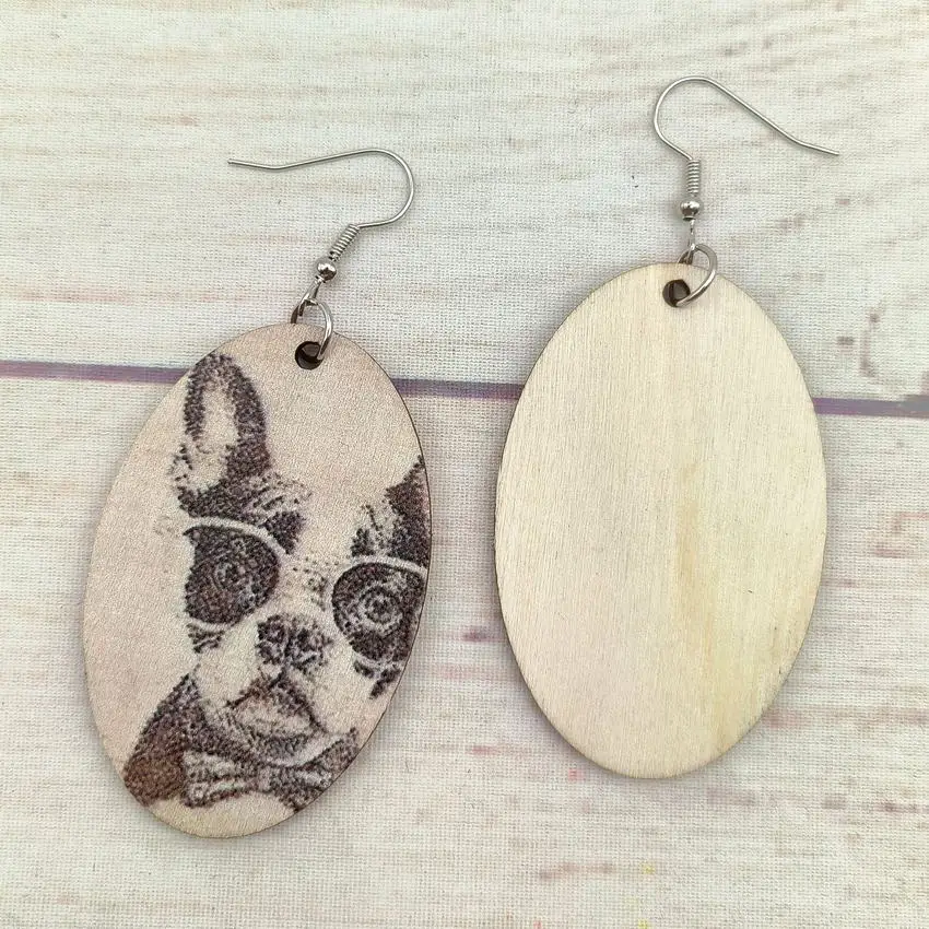 Симпатичные Бостон-терьер бриллиантовые женские серьги кошка с очками Смешные