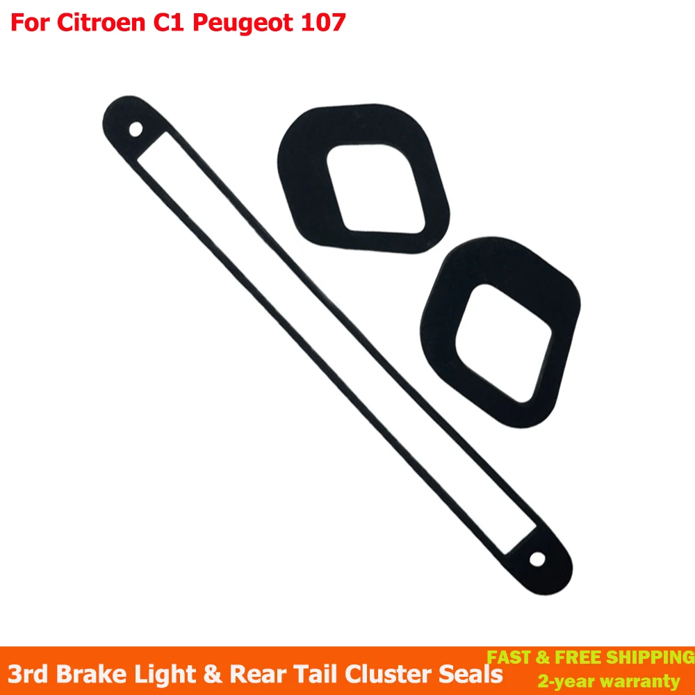 

3rd Brake Light & Rear Tail Cluster Seals Leak Fix Kit For Citroen C1 Peugeot 107