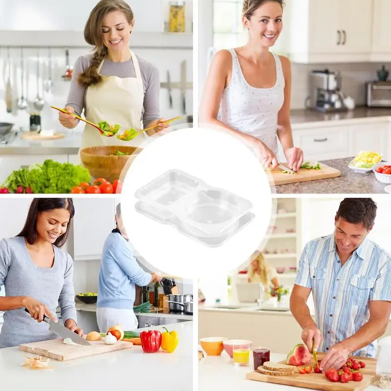 Отделения для салата двойные отделения 40 шт. герметичные