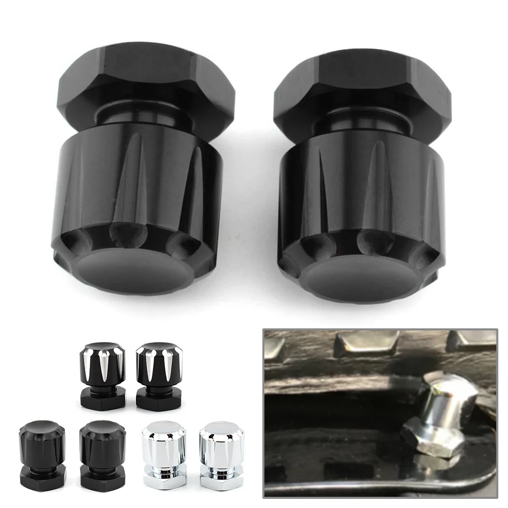 

2Pcs Motorcycle Aluminum Mounting Nuts Bolts For Harley Davidson Road King Road Glide Softai Fat Boy
