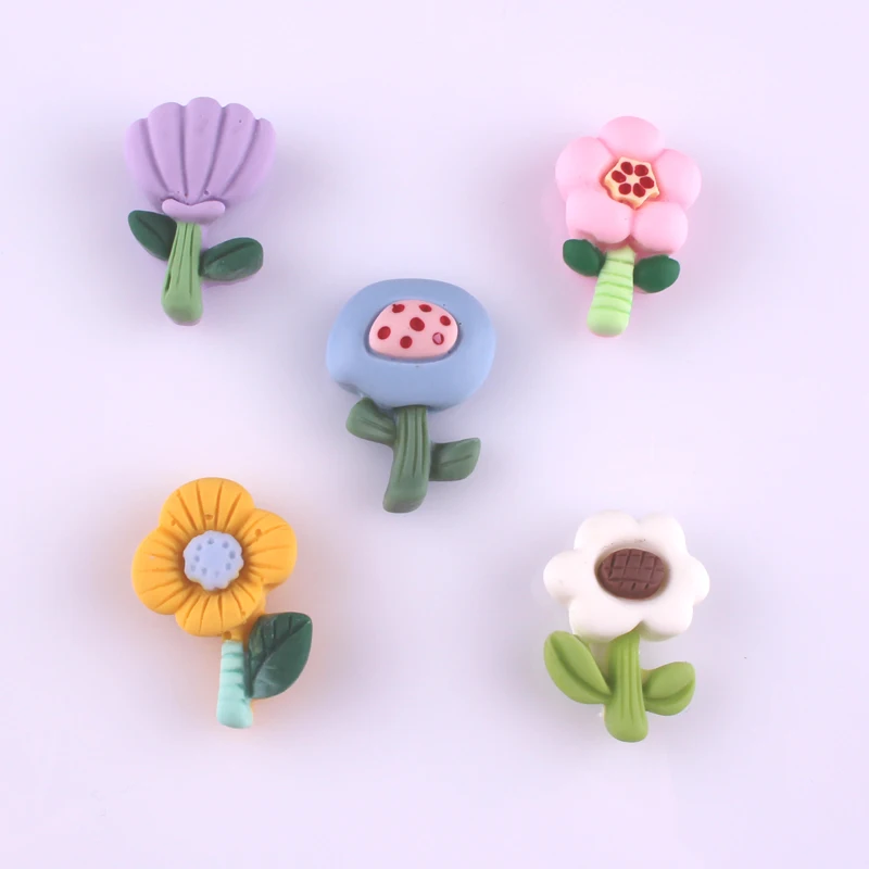 

10 шт. цветок с плоской задней стороной, резиновый кабошон, веревка для волос, Женский Декор для дома, аксессуары для рукоделия