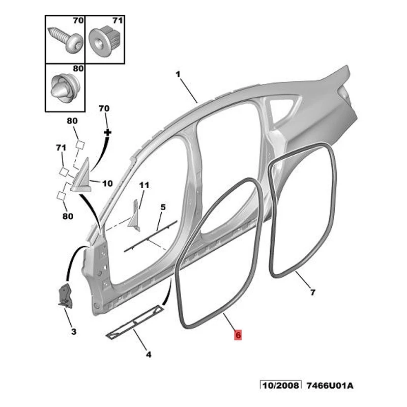 Уплотнитель двери с бархатным покрытием 9025E5 9025E6 9025E7 для Citroen C5 X7 2009-2019 полоса рамы