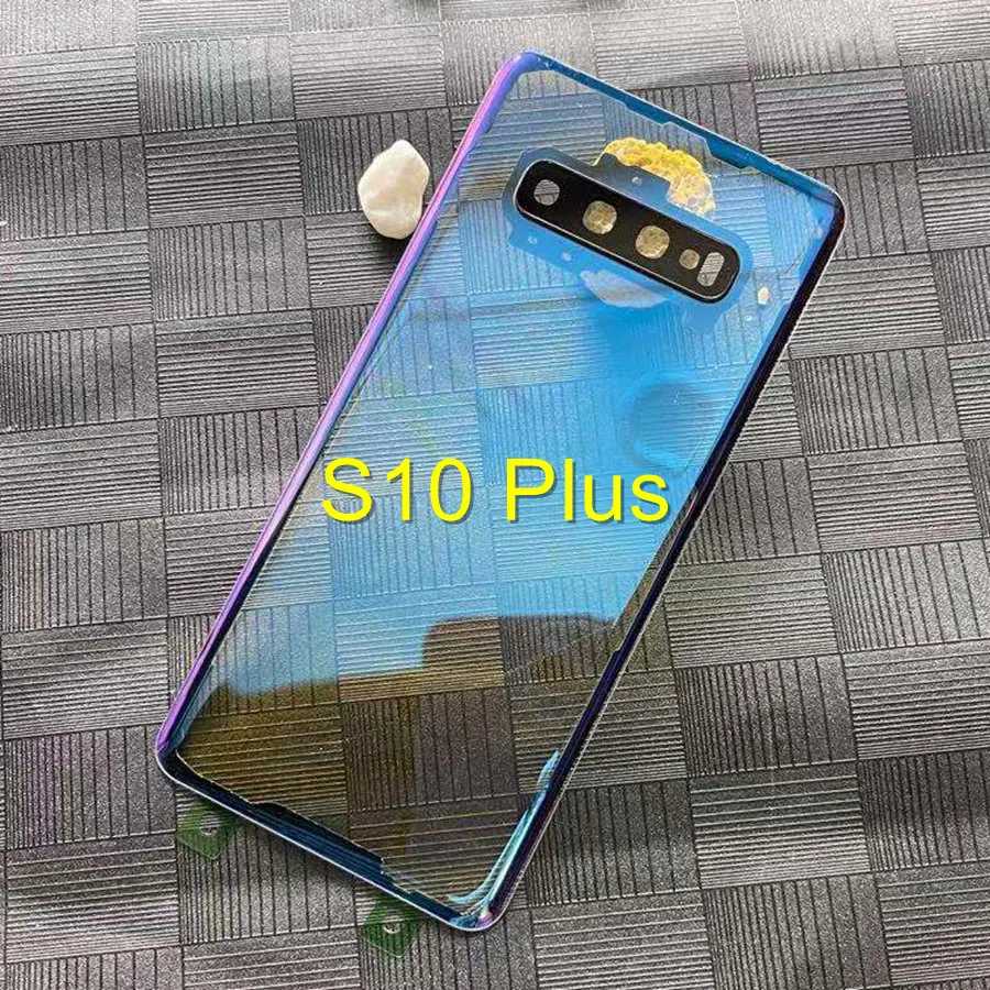 Прозрачная крышка для Samsung Galaxy S8 S9 Plus S10 задняя аккумулятора корпуса стеклянная