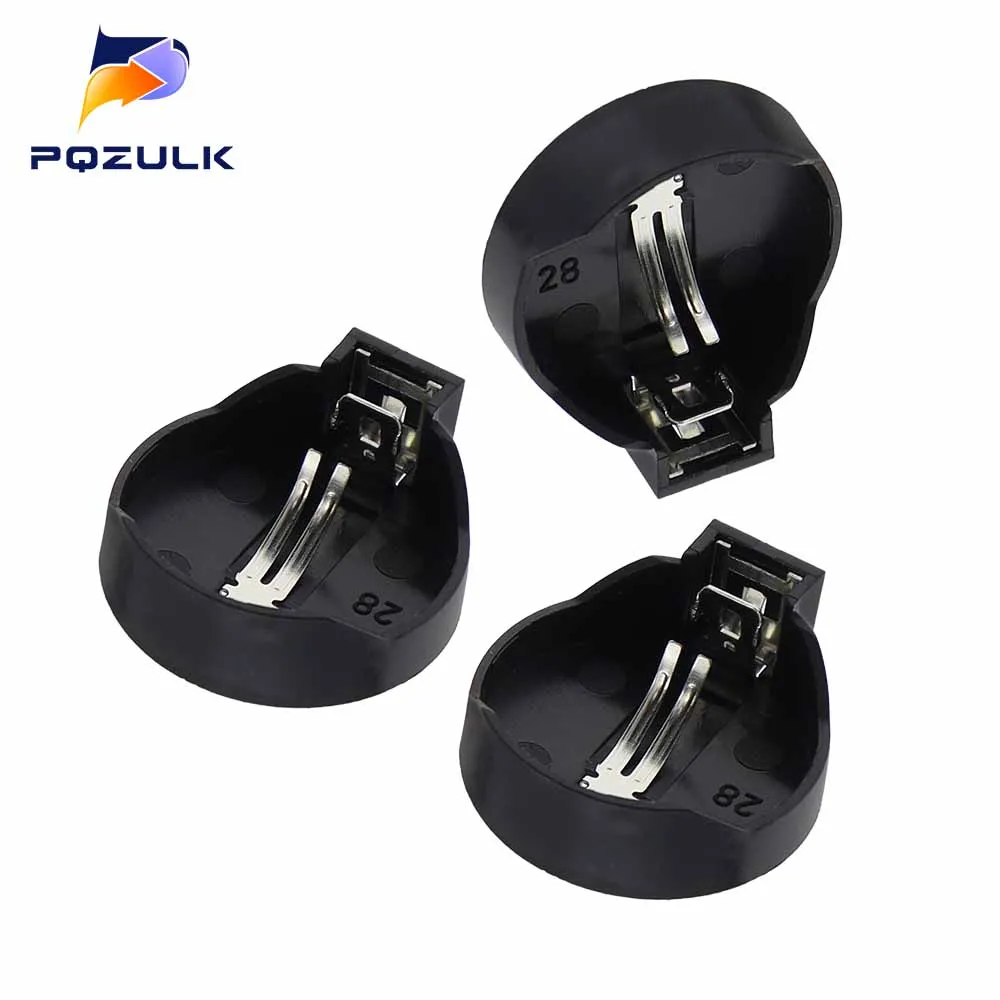 

10 шт., черный держатель для батарей CR2025, CR2032, 3 в