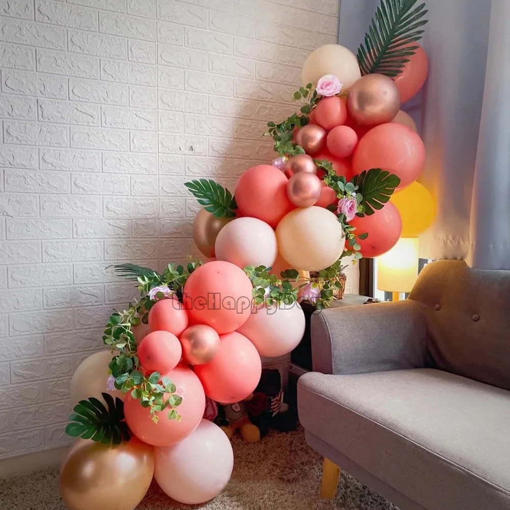 Украшение в виде джунглей воздушный шар арка Пальмовые Листья Семейный комплект