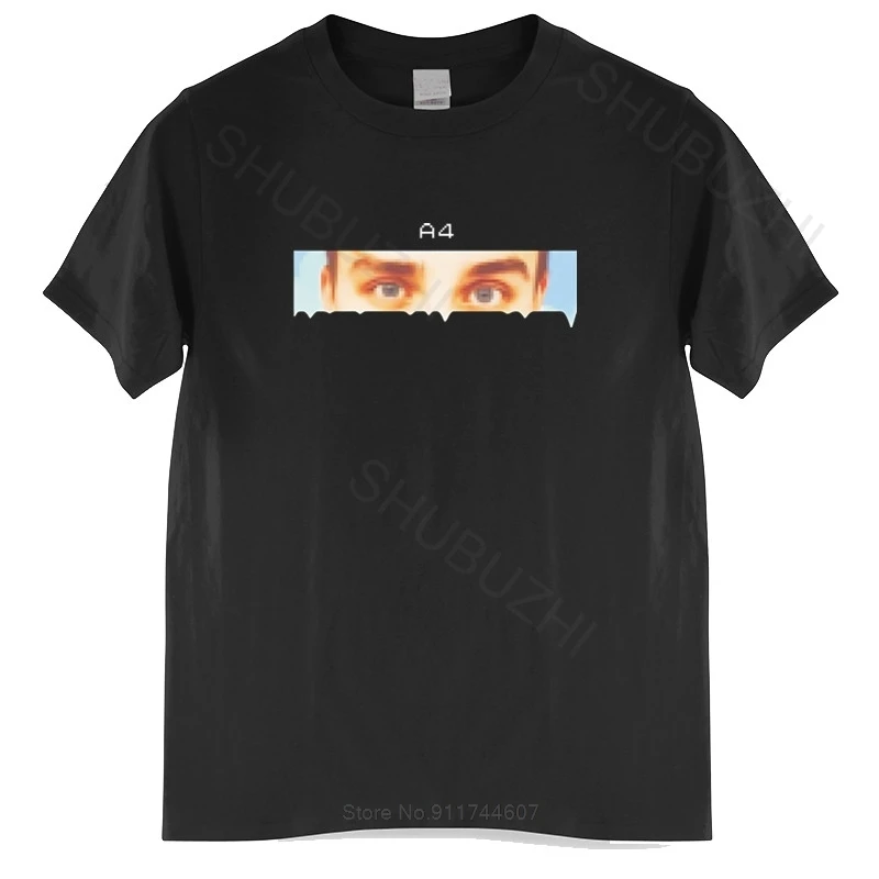 

Mens summer cotton tshirt loose tops merch а4 eyes print casual family kids t shirts мерч A4 ГЛАЗА Футболка male tee-shirt