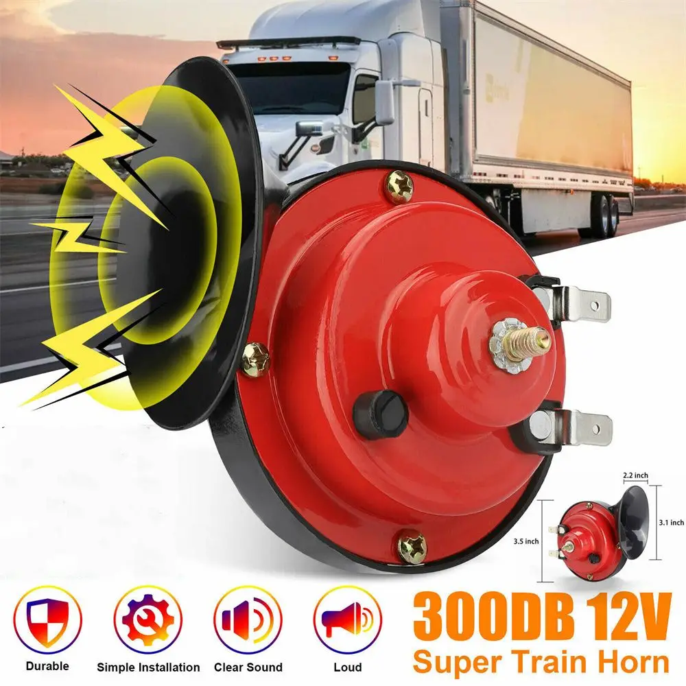 

2X Auto Accessories Motorcycle 12V Raging Sound Air Horn Trucks Car Styling 300 DB Train Horn