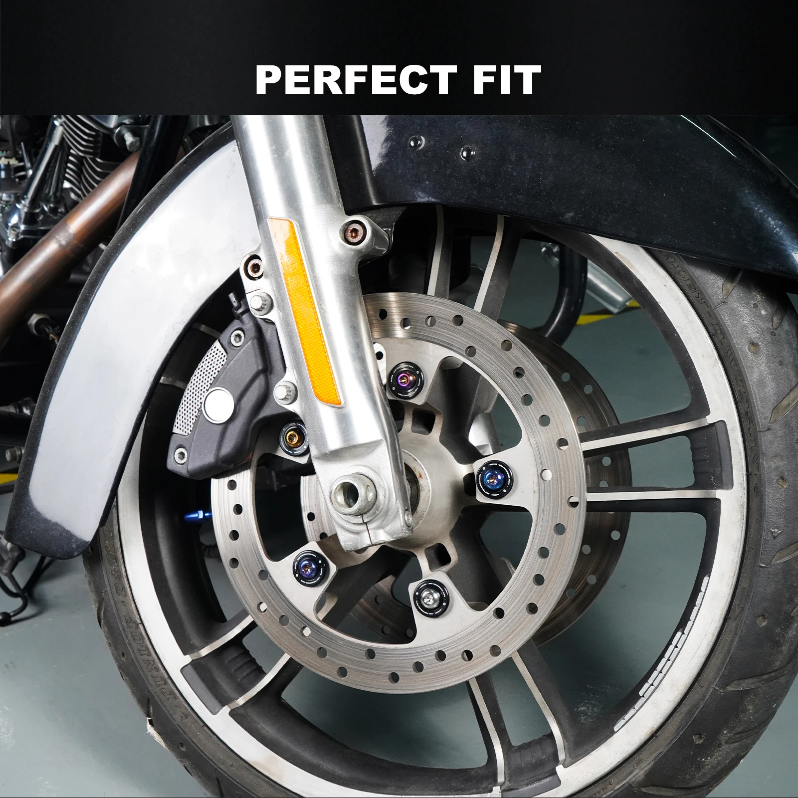 Фото Болты диска переднего тормозного ротора для Harley Street Glide FLHX Road King Special FLHRXS Road Glide Custom FLTRX Electra Glide 2009-24 №2