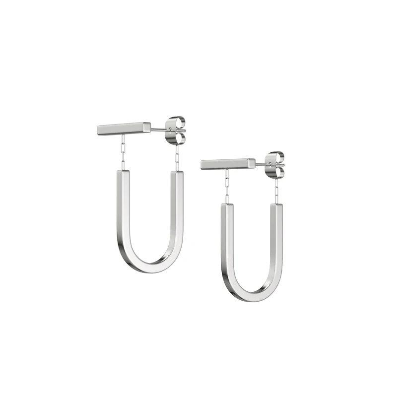 

Unique Design Geometry The Letter U Stud earrings Classic Luxury Fashion Personality U-shaped Earrings Women Jewelry Gifts