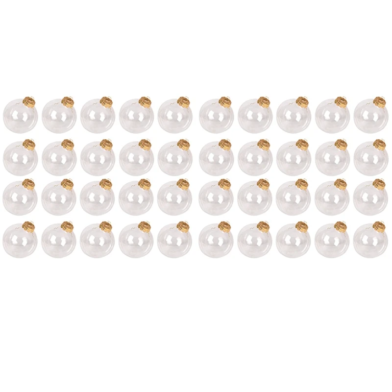 

40Pcs 6Cm Transparent Christmas Balls Plastic Clear DIY Hanging Ball Bauble Ornaments Decorations For Home Xmas Tree