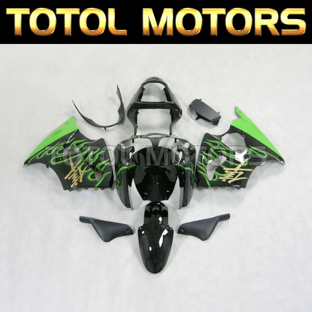 

Motorcycle Fairings Kit Fit For zx-6r 2000 2001 2002 636 Ninja New Bodywork Set High Quality Abs Injection Green Black