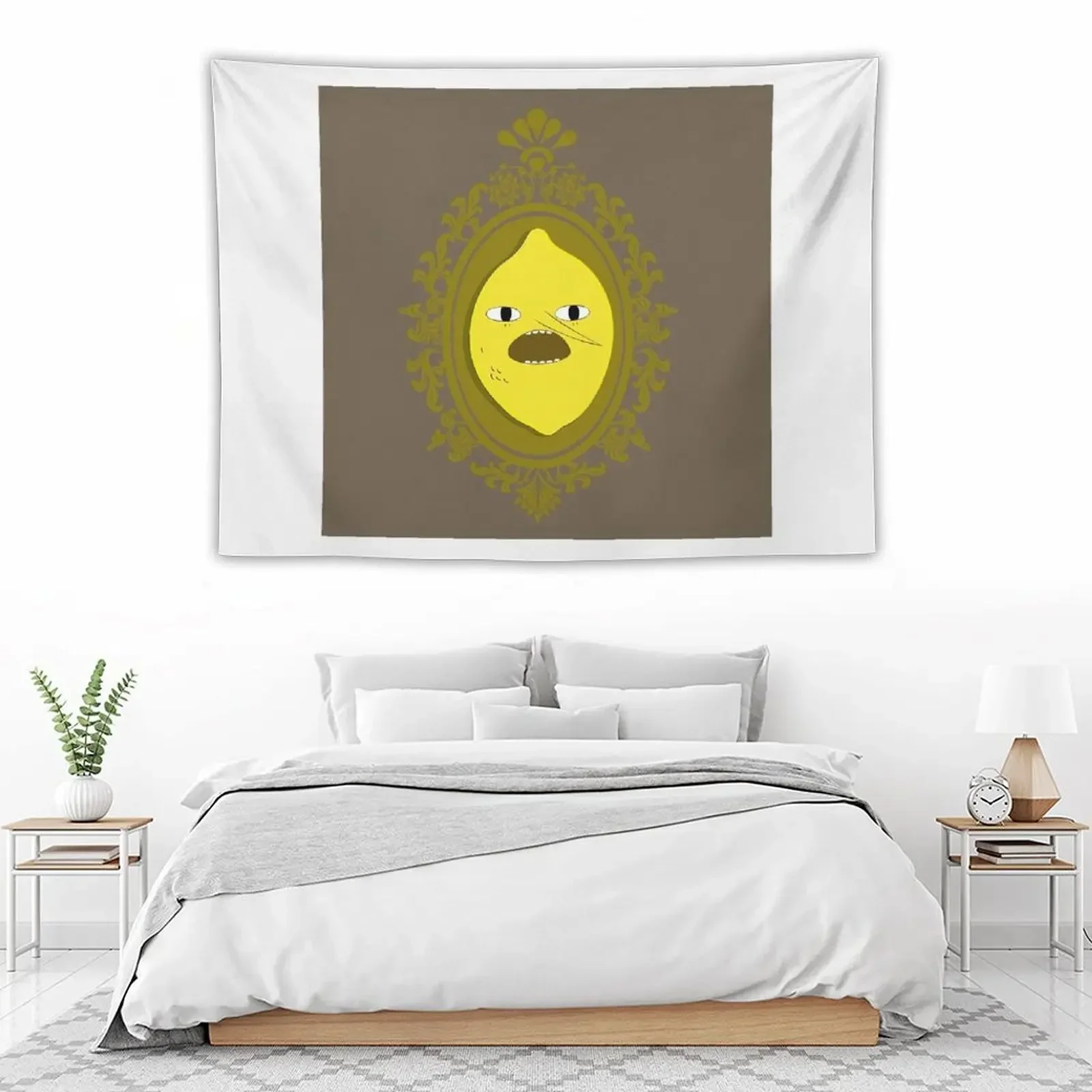 Неприемлемый гобелен с изображением лимона украшение для спальни эстетический