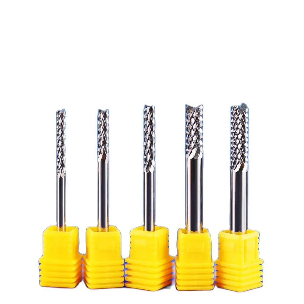 

WeiTol 1pcs 5A free shipping flat bottom corn teeth milling cutter PCB end mill cnc router bit engraving tool