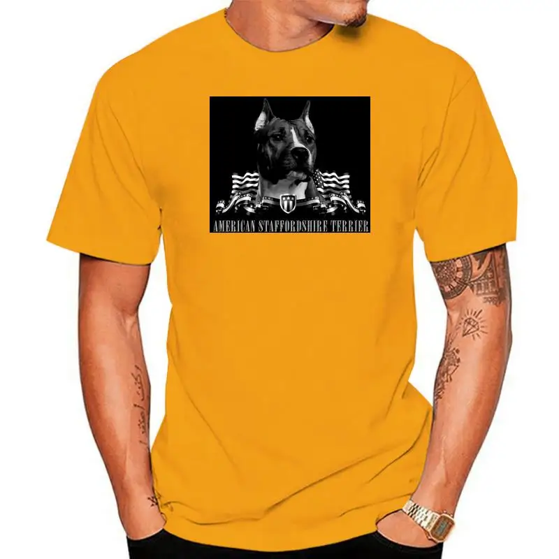 

American Staffordshire Terrier Amstaff T Shirt Building Fitness Designs Formal S-3xl Male Summer 100% Cotton Shirt
