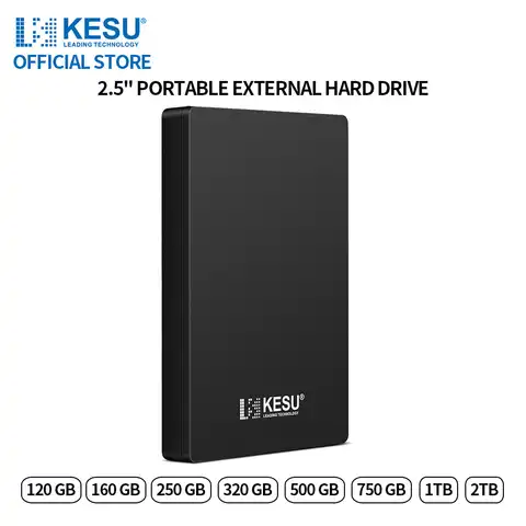 Внешний жесткий диск KESU 2.5 портативный жесткий диск HD Externo 1320 ГБ/500 Гб/750 Гб/ТБ USB3.0 память 320 Гб/500 Гб/750 Гб/ТБ