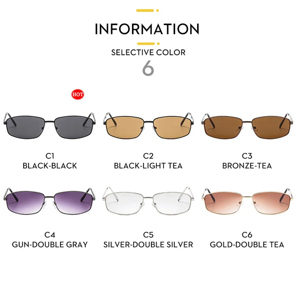 JNPCXI Ретро Y2K солнцезащитные очки без оправы в стиле панк женские модные