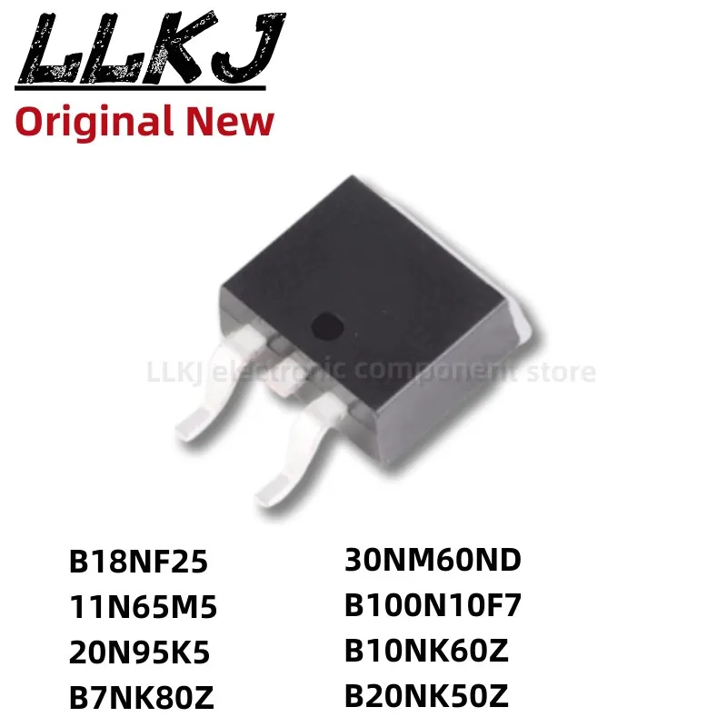 

1pcs STB18NF25 STB11N65M5 STB20N95K5 STB7NK80Z STB30NM60ND STB100N10F7 STB10NK60Z STB20NK50Z TO263 MOS FET TO-263