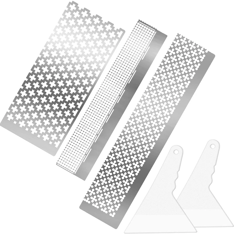 

Diamond Painting Ruler Diamond Mesh Ruler,3 Styles of 599,520 and 699 Blank Grids with Diamond Painting Fix Tool for DIY