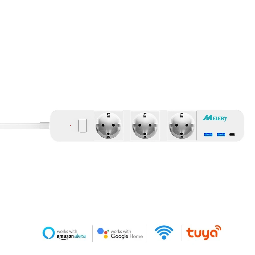 

Melery Умный удлинитель Wi-Fi с USB Type-C