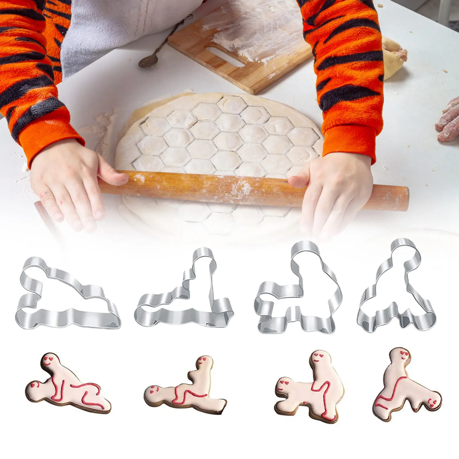 Набор для печенья из нержавеющей стали пасхальный резак мастики сэндвичей