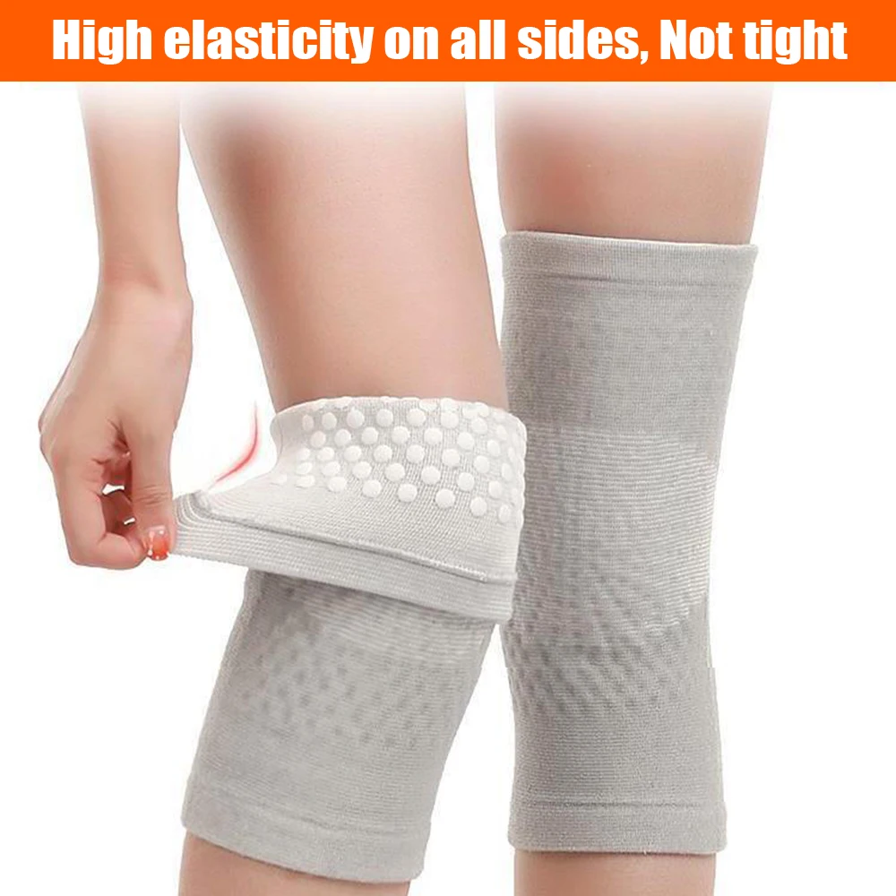 2Pcs Self Heating Support Knee Pad Knee Brace Warm for Arthritis Joint Pain Relief Injury Recovery Belt Knee Massager Leg Warmer