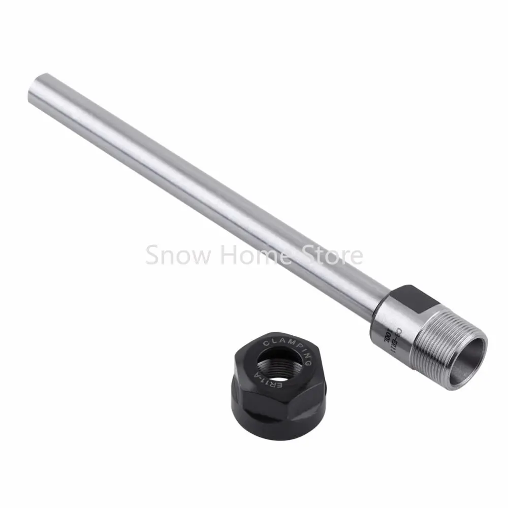 

1PC ER11 Collet Chuck Holder 100L Straight Shank Extension Lathe Rod Metal CNC Milling Cutter Lathe Rod Tools Holder Chuck