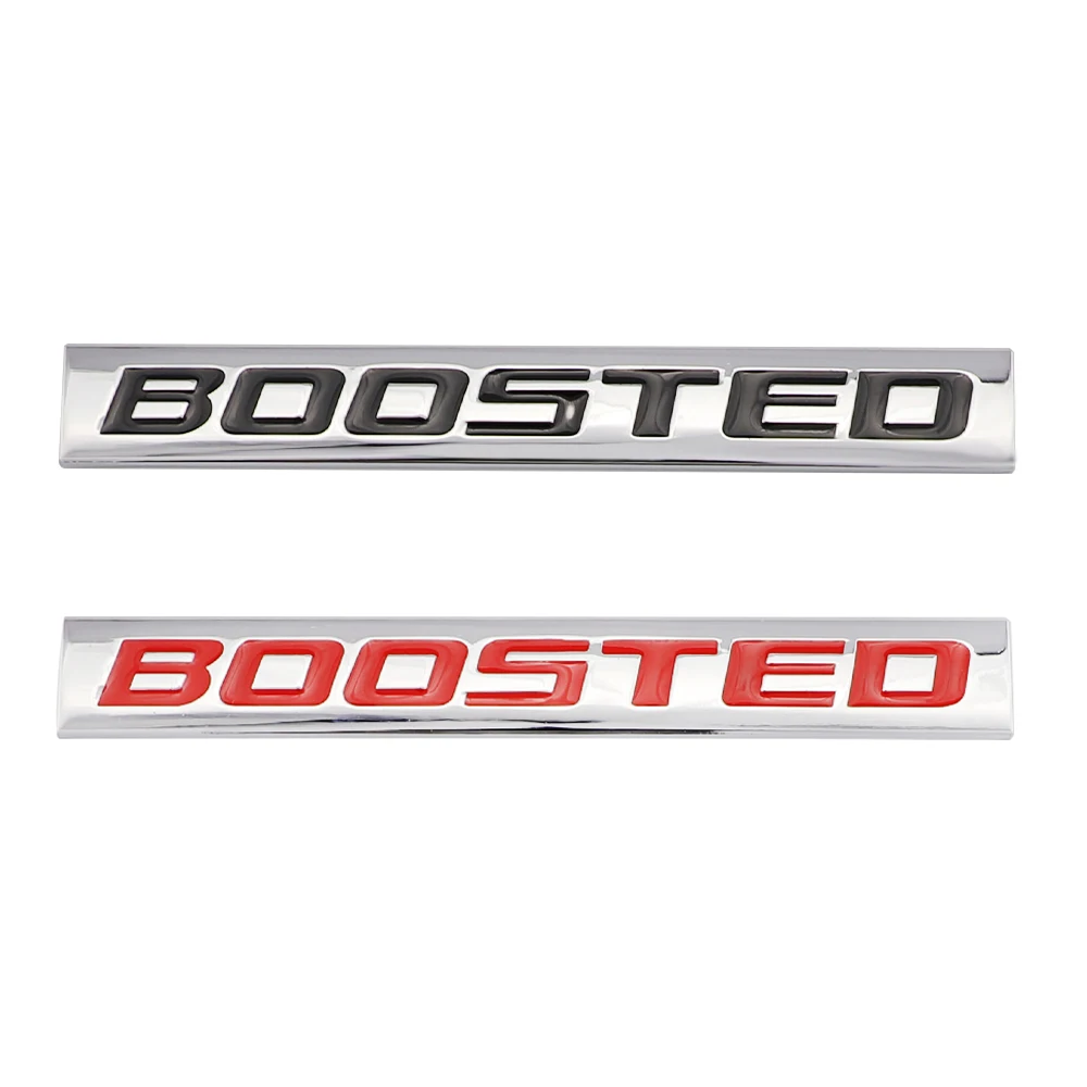 

3D Metal BOOSTED Emblem Decal Car Stickers Accessories for 2019 Honda Accord Toyota Avalon 2020 Mazda 3bl Bmw F30 Bmw F10