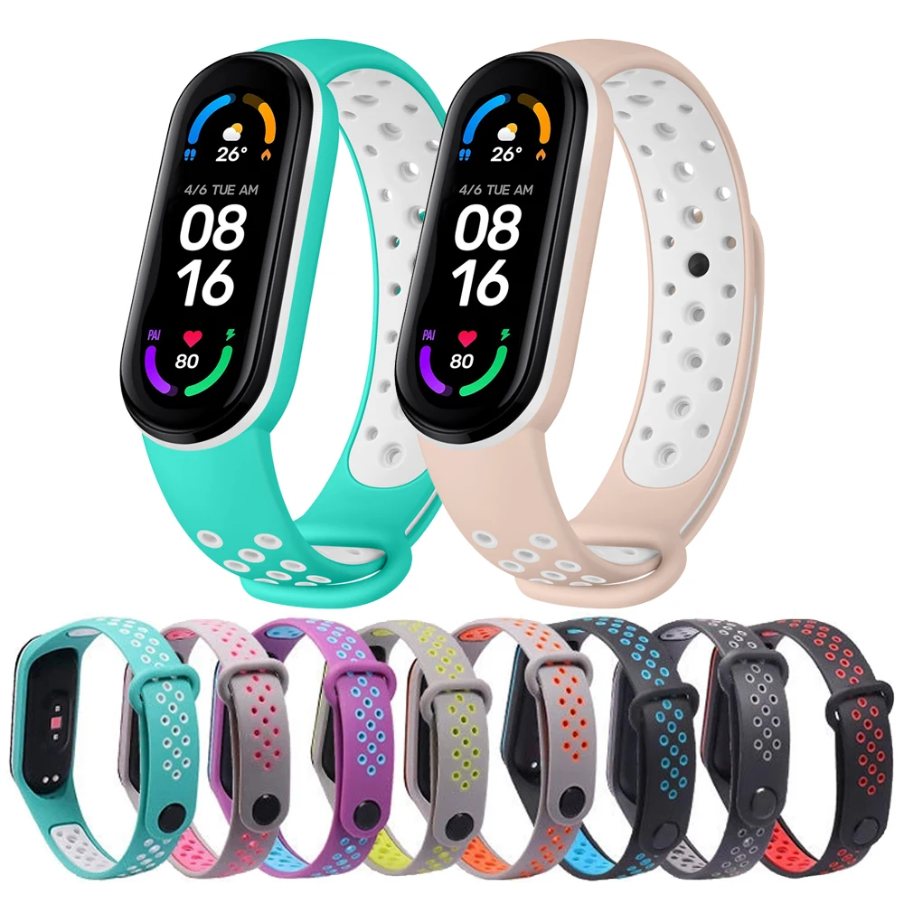 

Strap for Xiaomi Mi Band 6 5 4 3 Band Wristband Watchband Bracelet for Xiaomi Mi Band3 4 Miband 5 6 strap Smartwatch Accessories