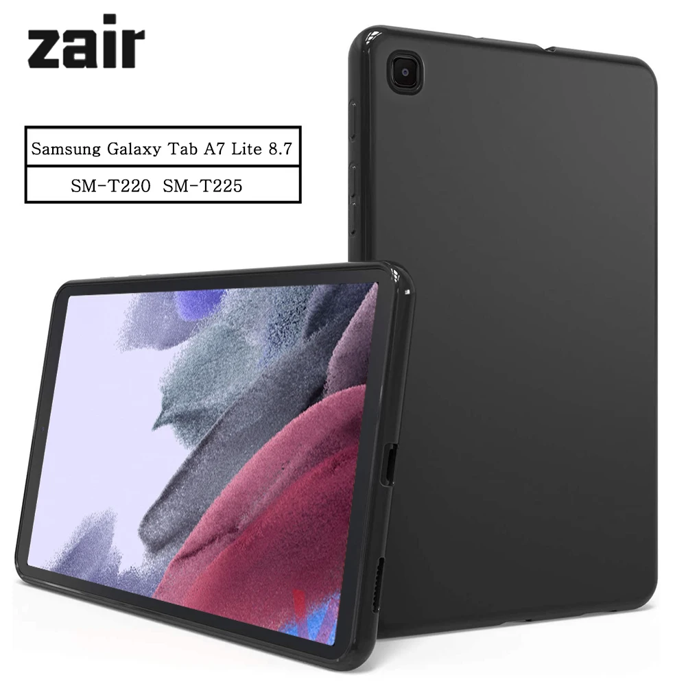 

Силиконовый чехол для планшета Samsung Galaxy Tab A7 Lite 8,7 2021 дюйма, SM-T220 T220 T225, гибкий мягкий черный чехол из ТПУ, задняя крышка