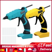 electric hot melt glue machine portable rechargeable cordless lithium glue extrusion tool adhesive bar for makita dewalt battery