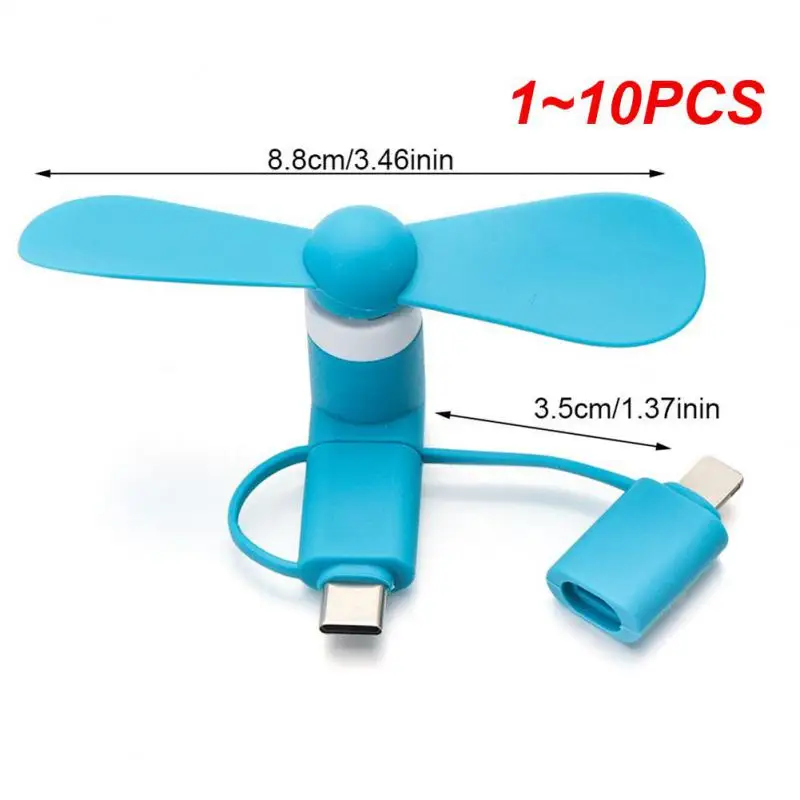 

1 ~ 10 шт. 3-в-1 мини-вентилятор USB Тип C Micro USB мини-вентилятор охладитель для сотового телефона HTC Высокое качество USB