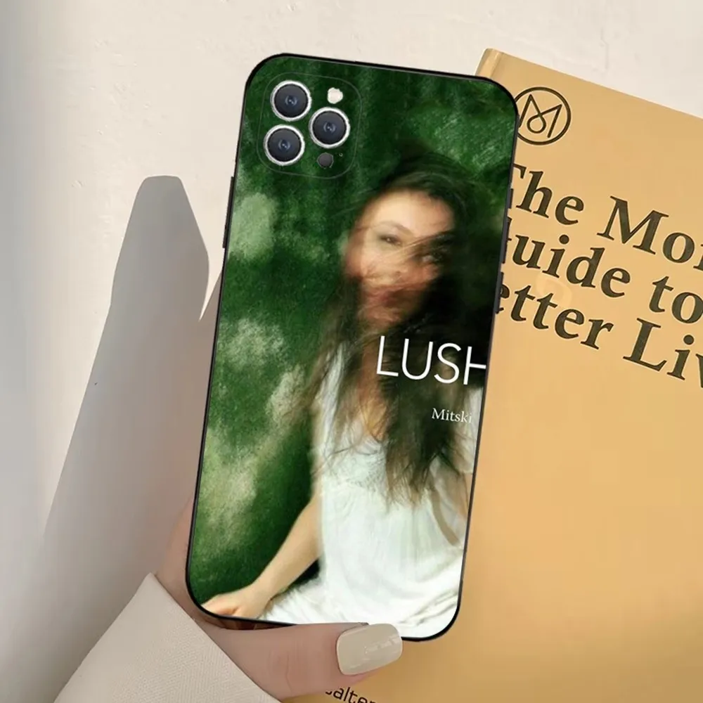 Чехол для телефона Singer M-Mitski iPhone 16 15 14 13 12 11 Pro X XS Max XR Plus мягкий черный мини-Чехол