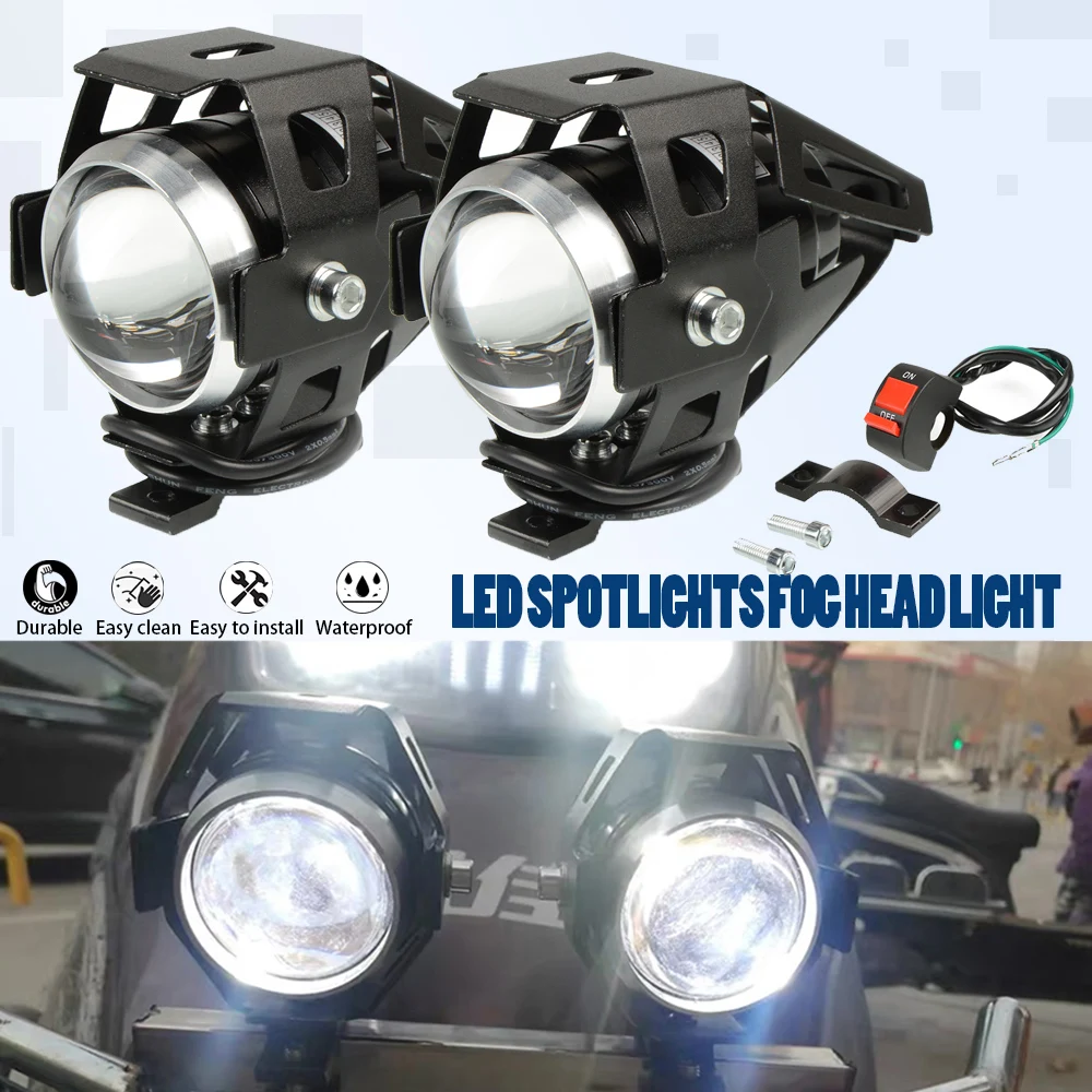 

Scooter Spotlights Fog Head Light Headlights U5 Headlamp Motorcycle For YAMAHA MAX530 SX/DX YZF R125 R1/R1M/R1S R3 R6 R15 R25 T