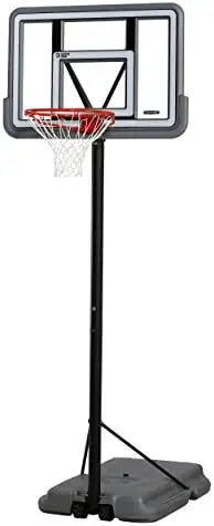 

Portable Basketball System, Gray, 44" Polycarbonate Backboard