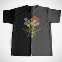 coolmind 100 cotton big size bees print unisex t shirt loose bees men tshirt short sleeve t shirt men tee shirt bees33