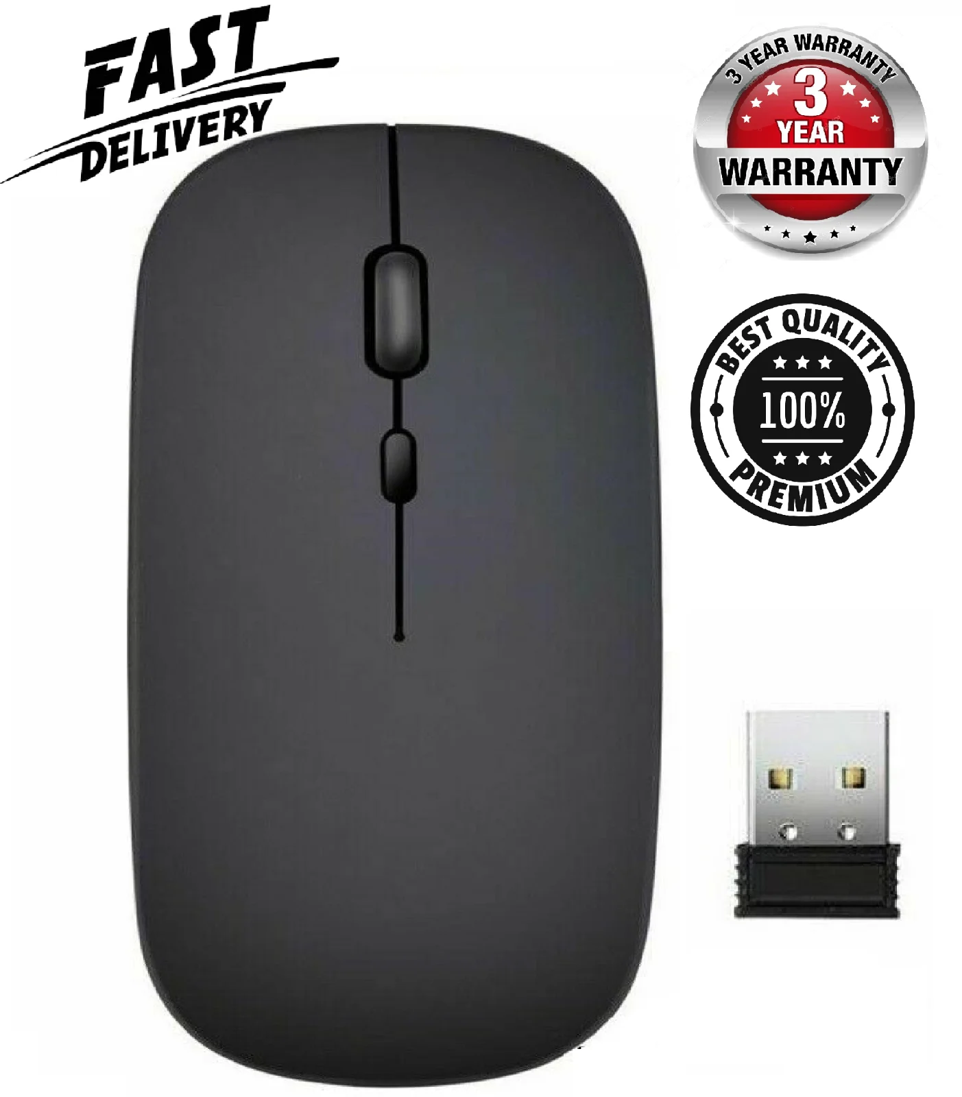 

2.4 GHz Wireless Cordless Mouse Mice Optical Scroll For PC Laptop Computer + USB