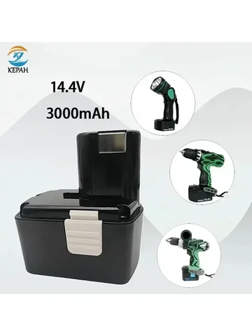 Оригинальная перезаряжаемая батарея KEPAH для Hitachi 14.4V 3000mAh