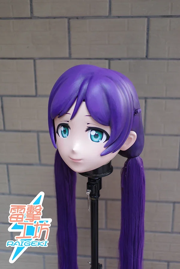 (RAIGEKI MAKS 88) Смола 2/3 Голова Трансвестит BJD DOLL Кигуруми Аниме LoveLive! Нозоми Тоджо