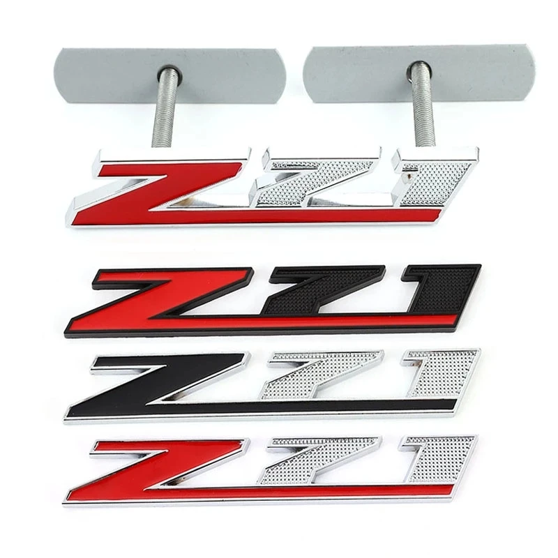 

For Chevrolet Silverado Chevy Colorado Z71 OFF ROAD SIERRA GMC Styling 3D Metal Car Sticker Emblem Front Hood Grille Badge Decal