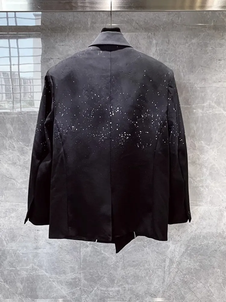 Деловой повседневный двубортный пиджак