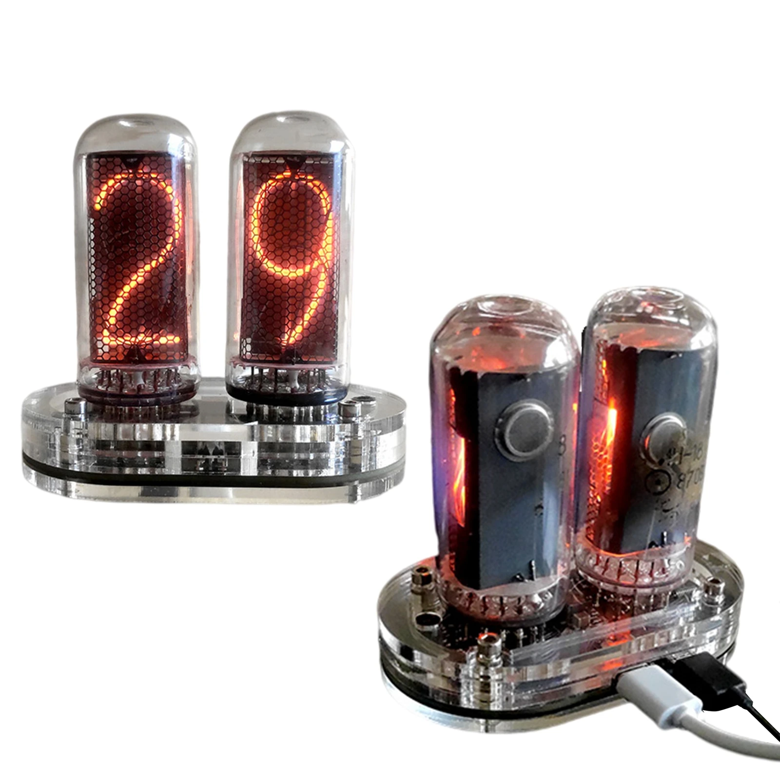 

2-digit IN-18 Glow Tube thermometer IN18 Nixie Clock Home gift Desktop Audio Accessories Handicrafts Home Furnishings