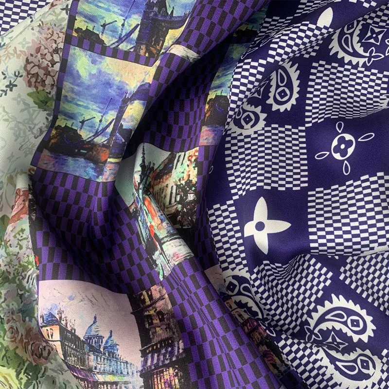 Европейская мода бренд полиэстер сатин Одежда Ткань Полиэстер Хлопок Эластичный