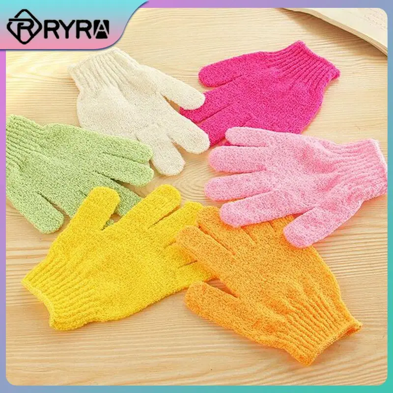 

2/4/5PCS Body Wash Bath Gloves Back Bathing Elastic Wipe Five Fingers Cleaning Gloves Bathroom Products Exfoliating Shower Towel