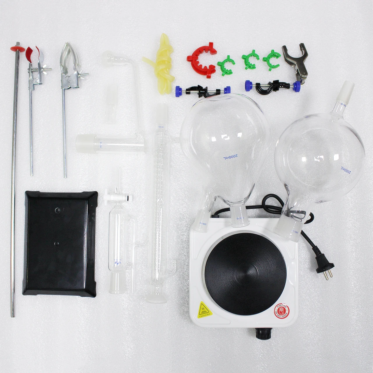 Новинка лабораторный аппарат для дистилляции эфирного масла объемом 2000 мл