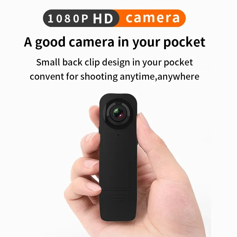 

NewA18 1080P HD Night Vision Mini Camera Camcorder Bodycam Video Recorder Home Sports Class Online Meeting Security Surveillance